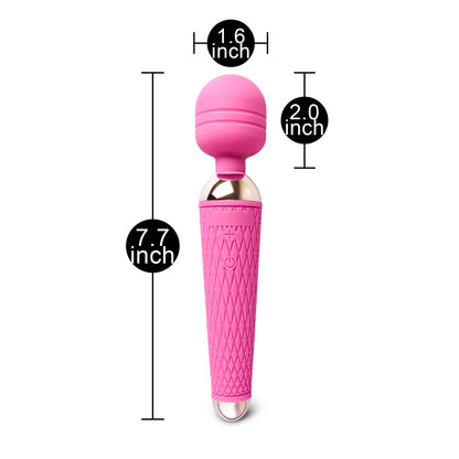 10 Speed Rechargeable Magic Wand Pink