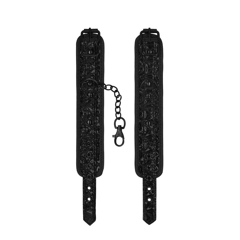 Ouch Luxury Black Hand Cuffs